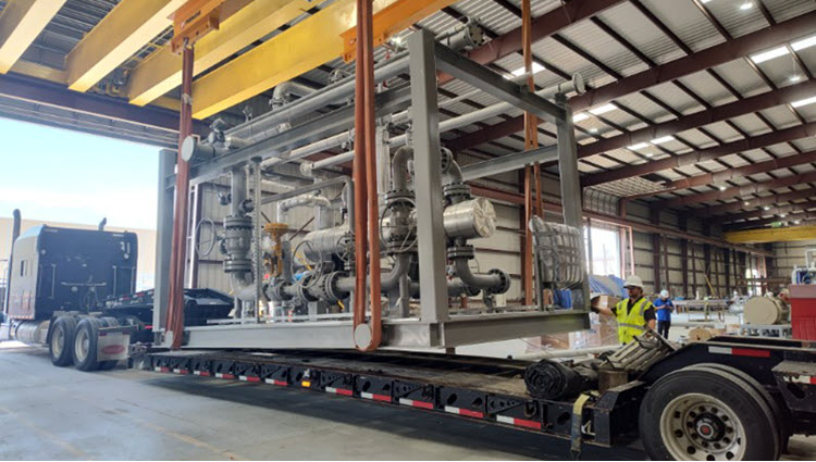 Over Dimensional load on trailer - Heavy Haul - Project Trucking Texas Global Services
