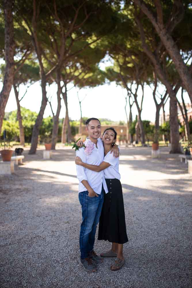 celebrating wedding anniversary in rome