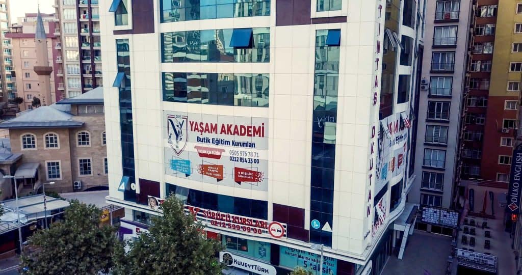 Yaşam Akademi Beylikdüzü şubesi, drone görüntüsü, tanıtım filmi