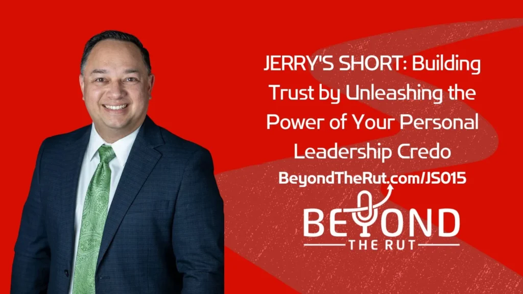 A great and essential way to build trust with the people you lead is to start with your personal leadership credo.