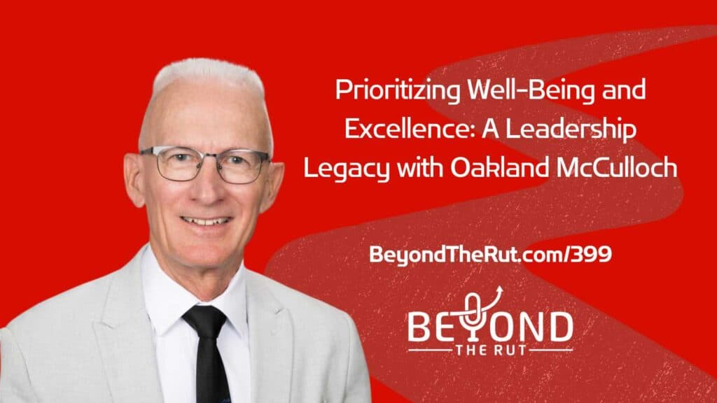 Oakland McCulloch is helping people create a leadership legacy worth having that focuses on servant leadership and work-life balance.