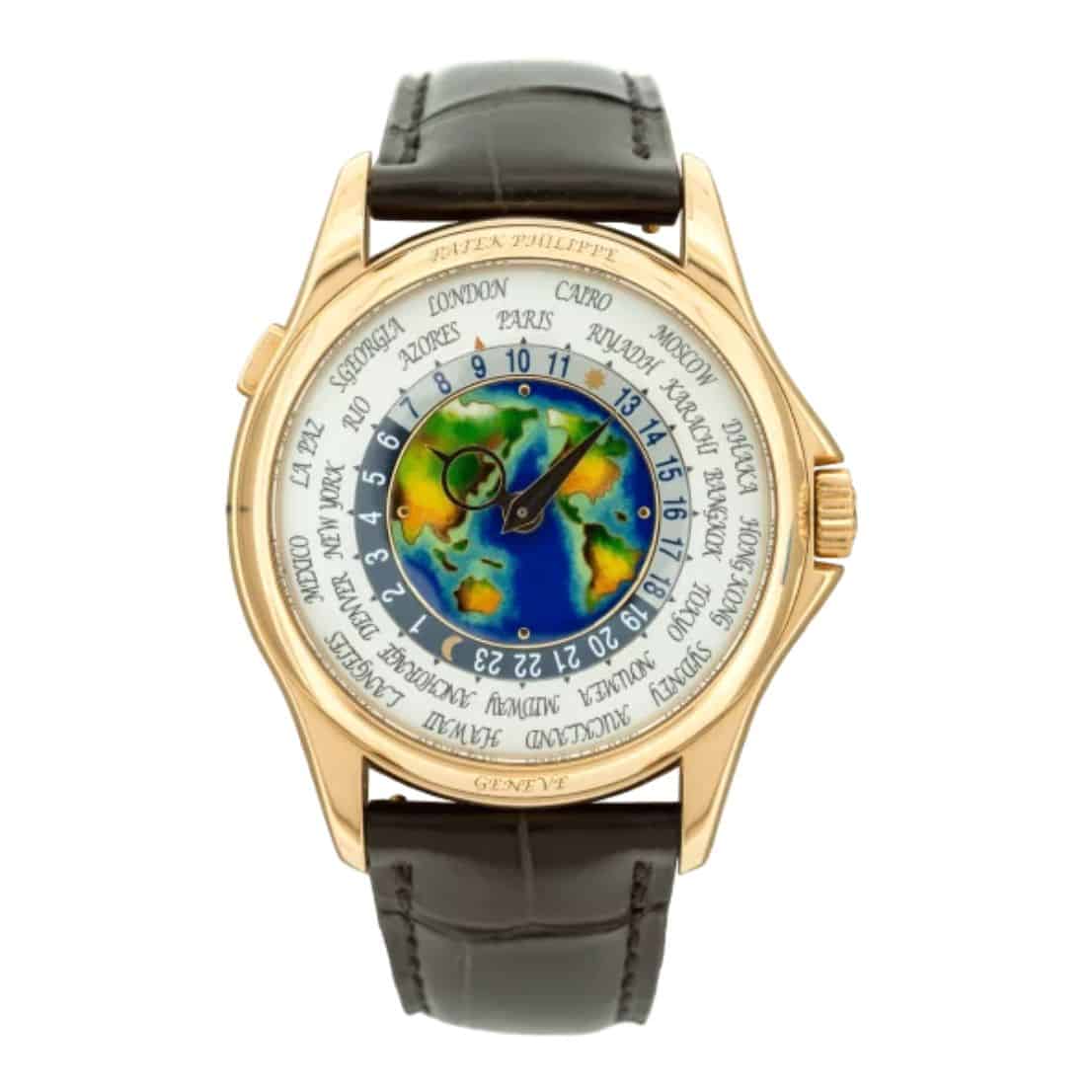 Buy Patek Philippe WORLD TIME 5131R-001 in ROSE GOLD CLOISONNE ENAMEL in Dubai
