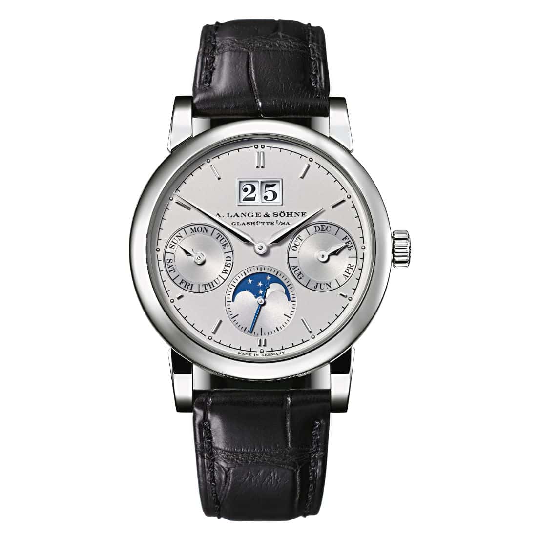 Buy A. Lange & Sohne Saxonia Annual Calendar 330.025 in Platinum in Dubai
