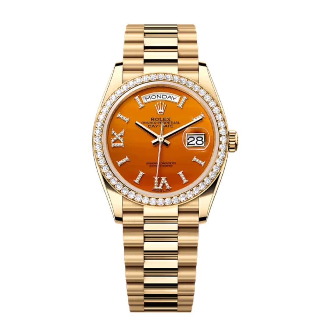 Buy Rolex Oyster Perpetual Day-Date 36MM M128348RBR-0049 Carnelian dial in Dubai