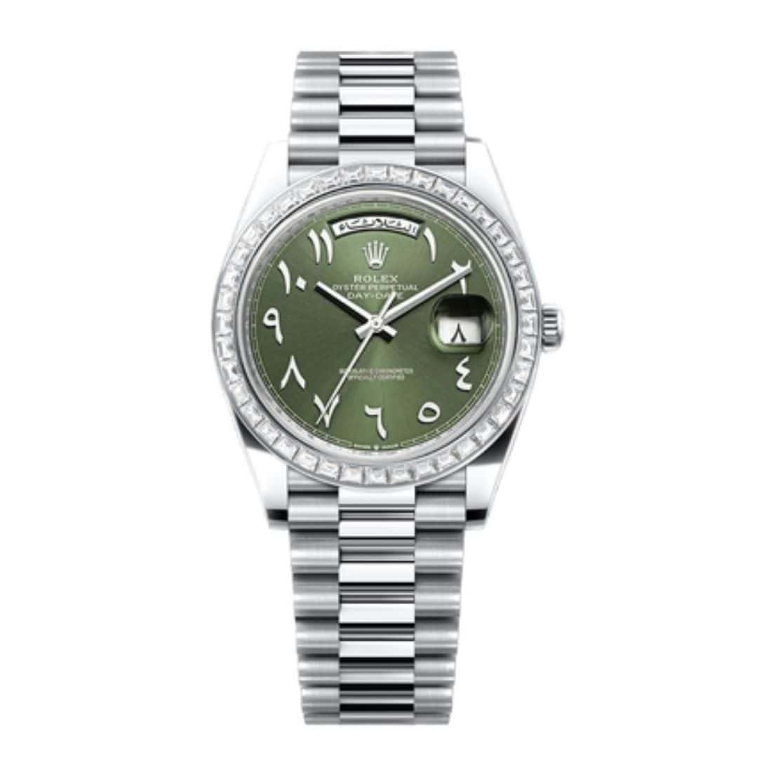 Buy Rolex Day-date Green Arabic dial 228396TBR-0032 in Dubai