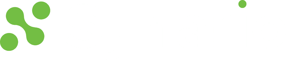 Synario logo white