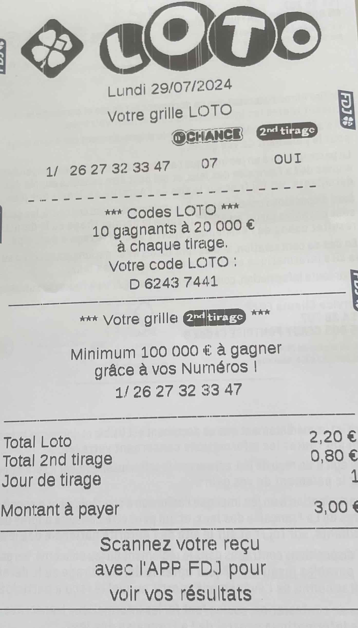Loto grille