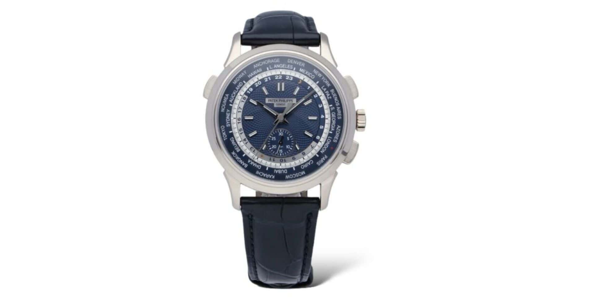 Buy Patek Philippe 5930G-001 World Time Chronograph in White Gold in Dubai