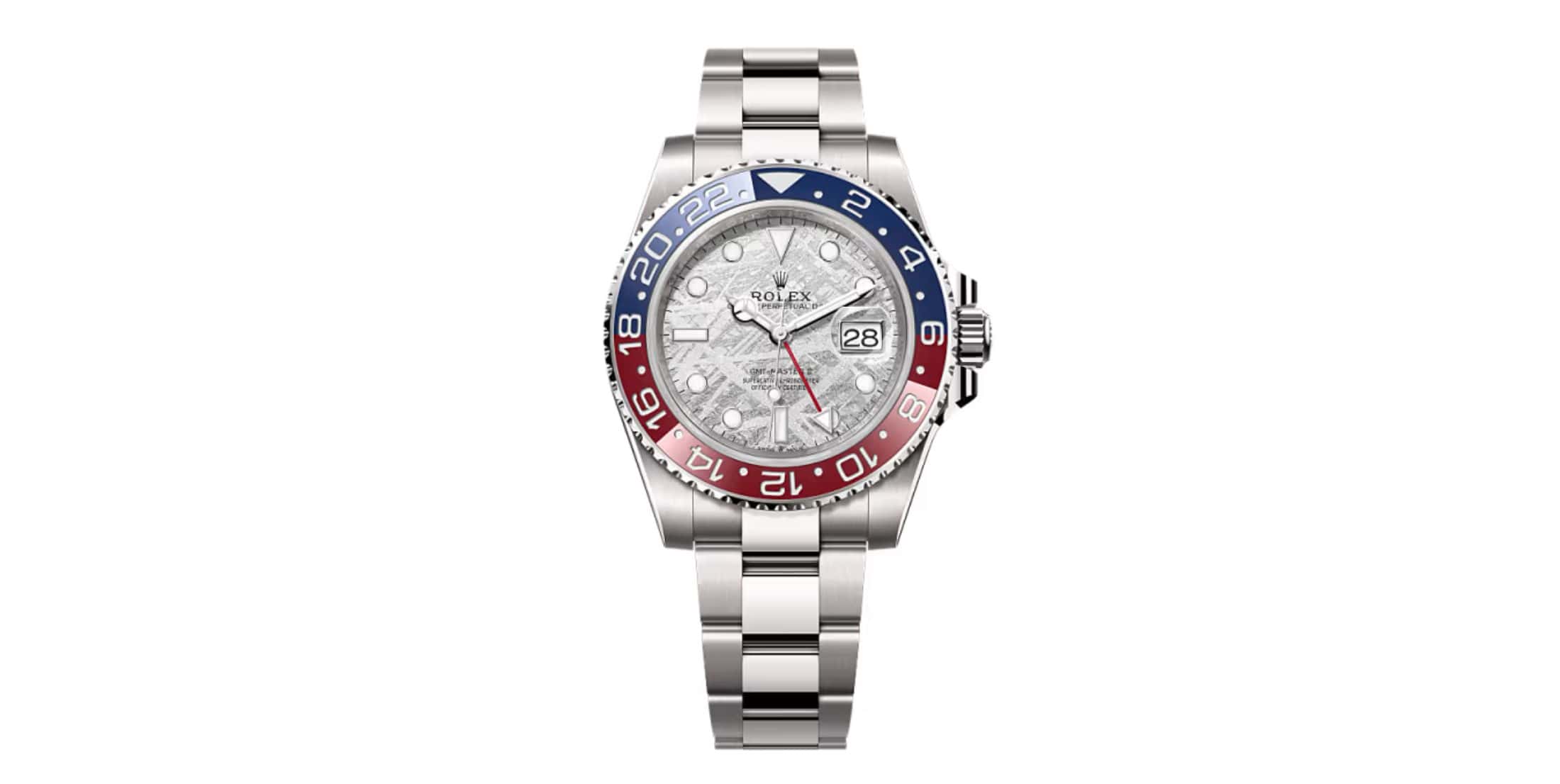 Buy Rolex GMT MASTER II METEORITE Dial in White Gold 126719BLRO in Dubai