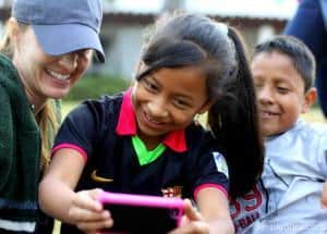 Sara McDaniel with Guatemala girl - a better life and hope