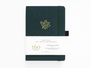 B5 Deep Green Dot Grid Notebook