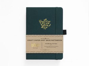 A5 Deep Green Kraft Paper Archer and Olive