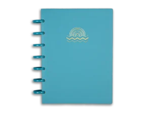 A5 Discbound Notebook Shuffle BLUE