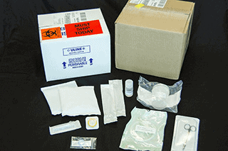 Endoscope sampling kit and its contents