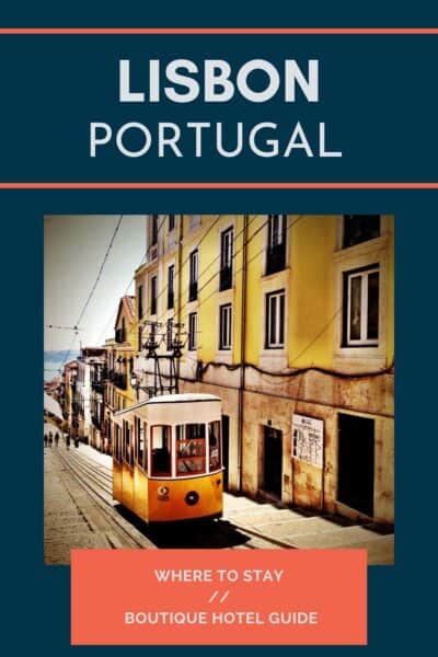 Historic tram in Lisbon, Portugal.