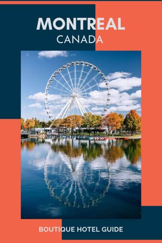 Ferris wheel in a park in Montreal.
