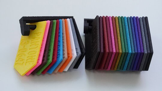 Gefärbte SLS Bauteile