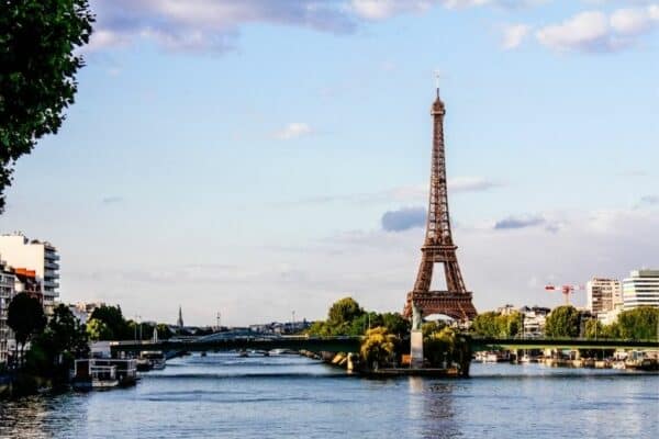 Eiffel Tower and the River Seine