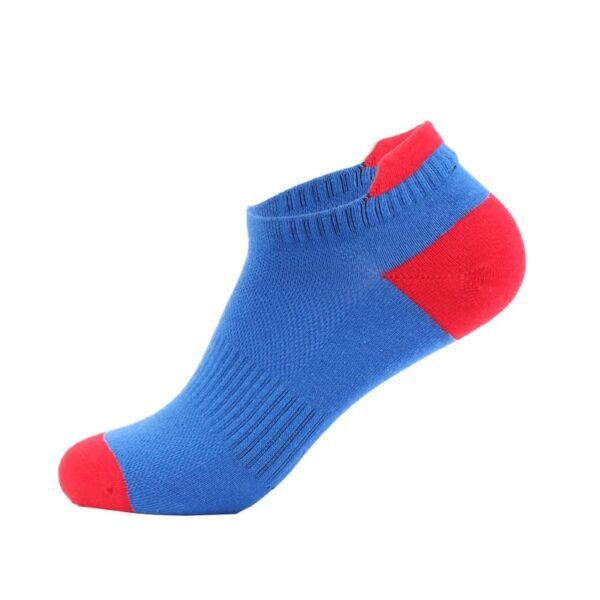 Blue and Red Socks