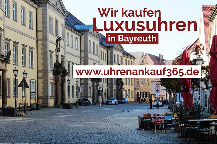 Innenstadt von Bayreuth - hier kaufen wir Luxusuhren an.