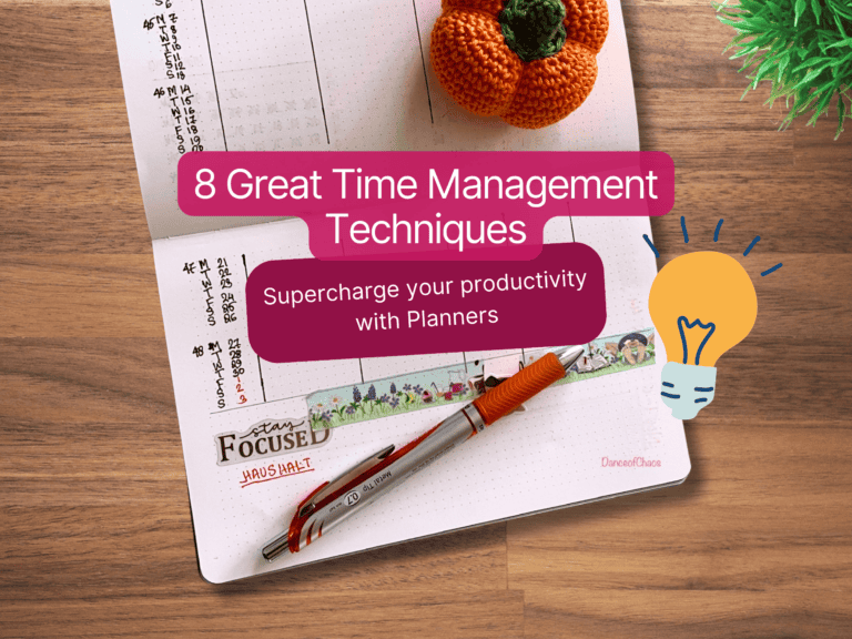 8 Great Time Management Techniques to Supercharge your Productivity with Planners