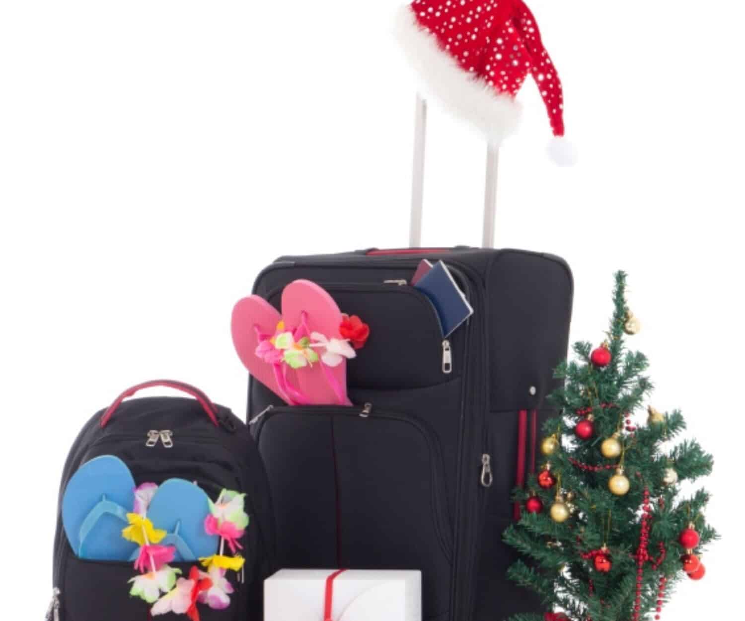 Luggage ready to go on holiday