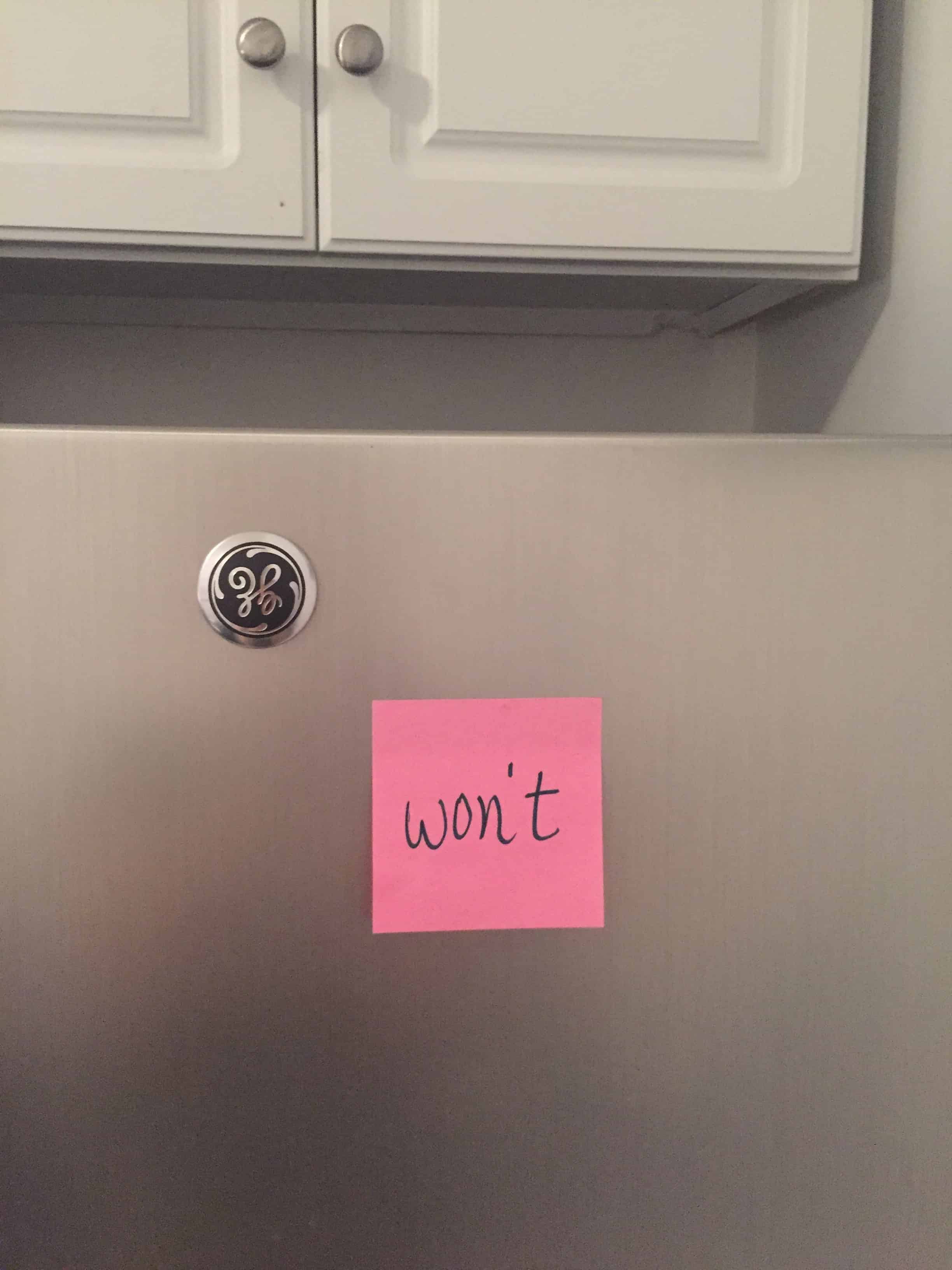 Quick American Accent Practice tip post it note