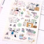 Sticker Sheet My Working Place