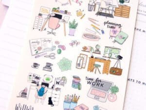 Sticker Sheet My Working Place