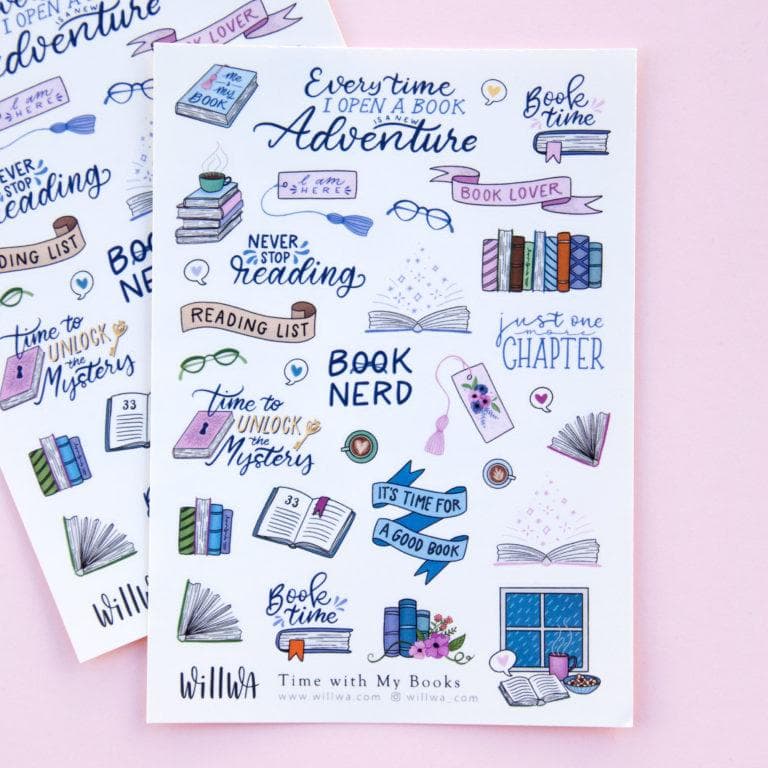 Sticker Sheet Time with my Books