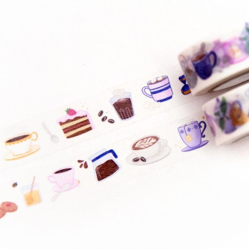 Washi Tape Teacups and Coffee Mugs