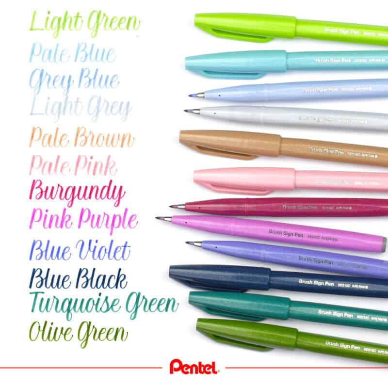 Pentel Brush Sign Pen Marker