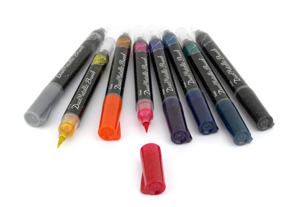 Pentel Dual Metallic Brush Pen - Image 2