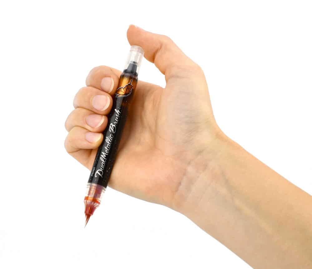 Pentel Dual Metallic Brush Pen - Image 3