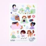 Sticker Sheet Unwind with Friends