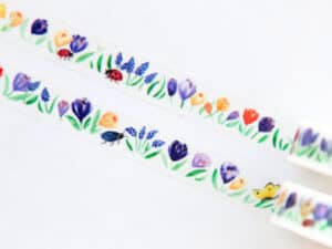 Washi Tape Colorful Spring Garden