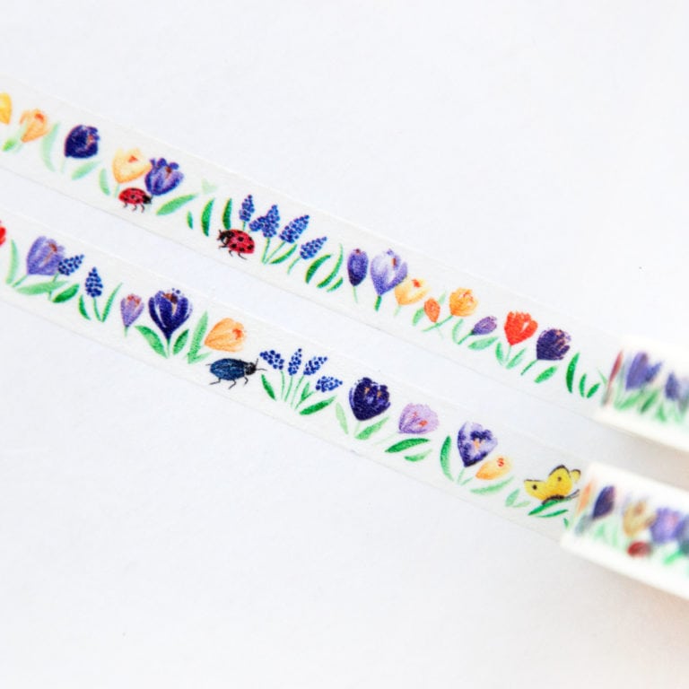 Washi Tape Colorful Spring Garden