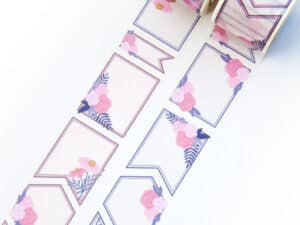 Washi Tape Floral Labels
