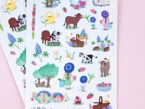 Sticker Sheet Picnic at the Farm