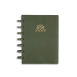 A5 Discbound Notebook Shuffle DARK GREEN