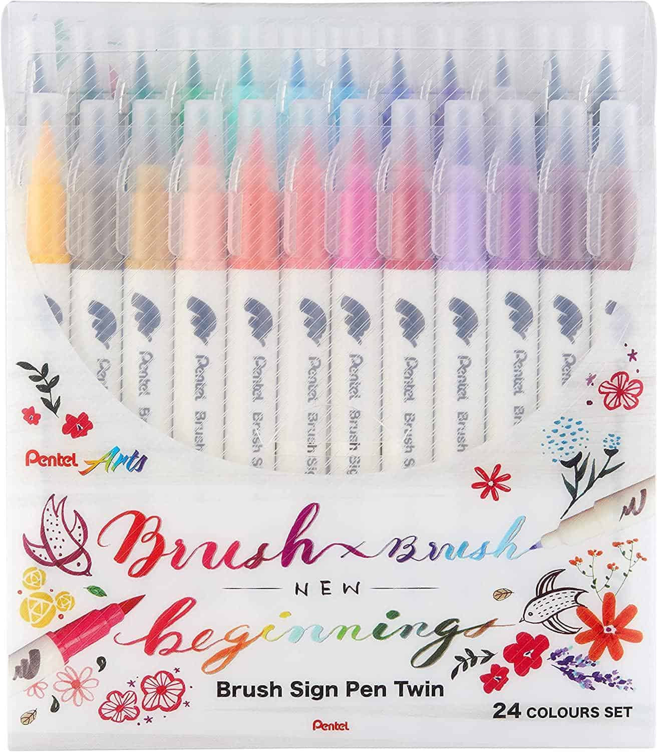 Pentel SESW30C Brush Sign Pen Twin&nbsp;(Single) - Image 4