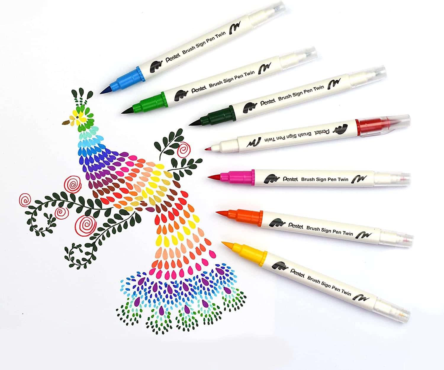 Pentel SESW30C Brush Sign Pen Twin&nbsp;(Single) - Image 2