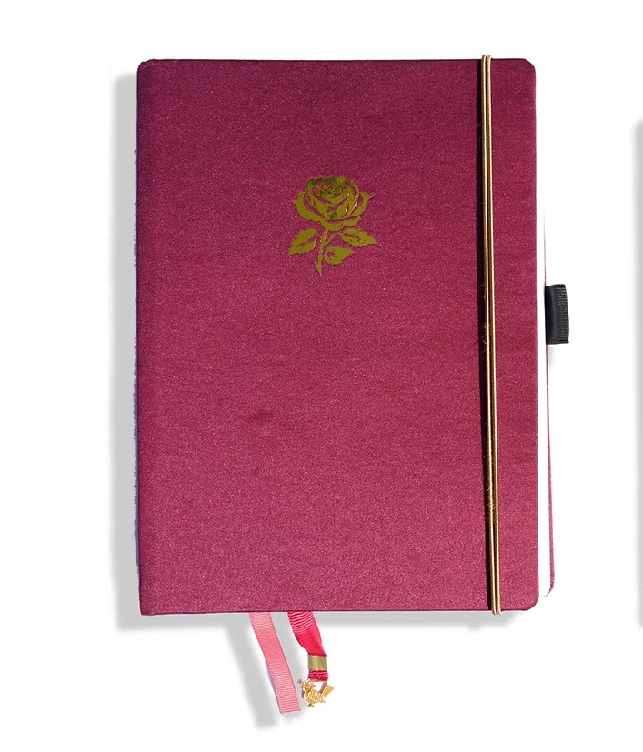A5 Notebook Rose, B5 Notebook Rose