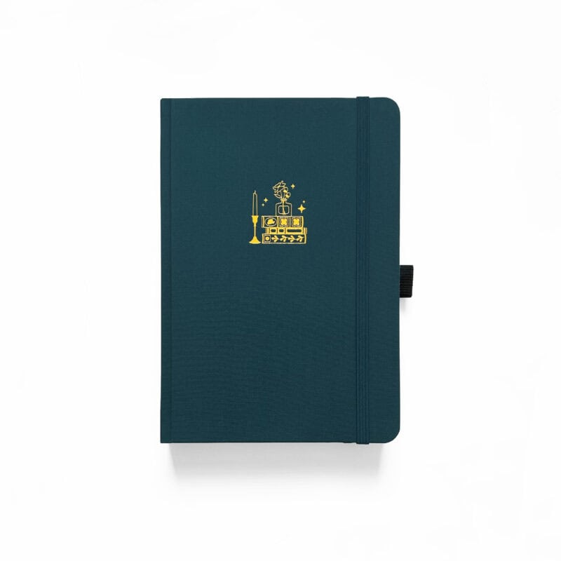 Stack Of Books Dot Grid Notebook