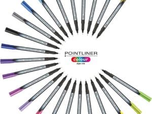 Pentel S40 Pointliner Pen Colour Dye Ink 0.4mm Line