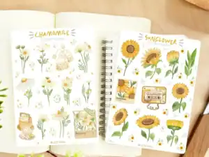 Chamomile and Sunflower Sticker Sheet