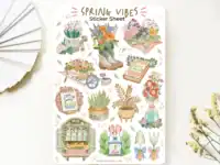 Spring Vibes Sticker Sheet