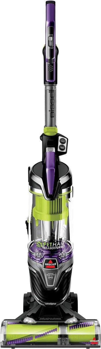 close up of bissell 24613 upright vacuum for pet hair