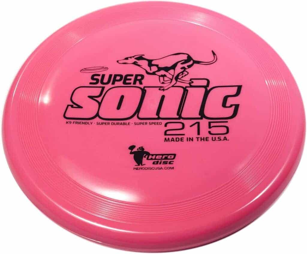 pink hero disc usa supersonic 215 taffy disc dog competition frisbee