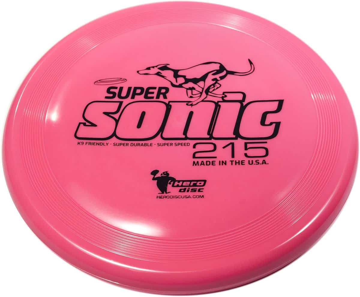 pink hero disc usa supersonic 215 taffy disc dog competition frisbee